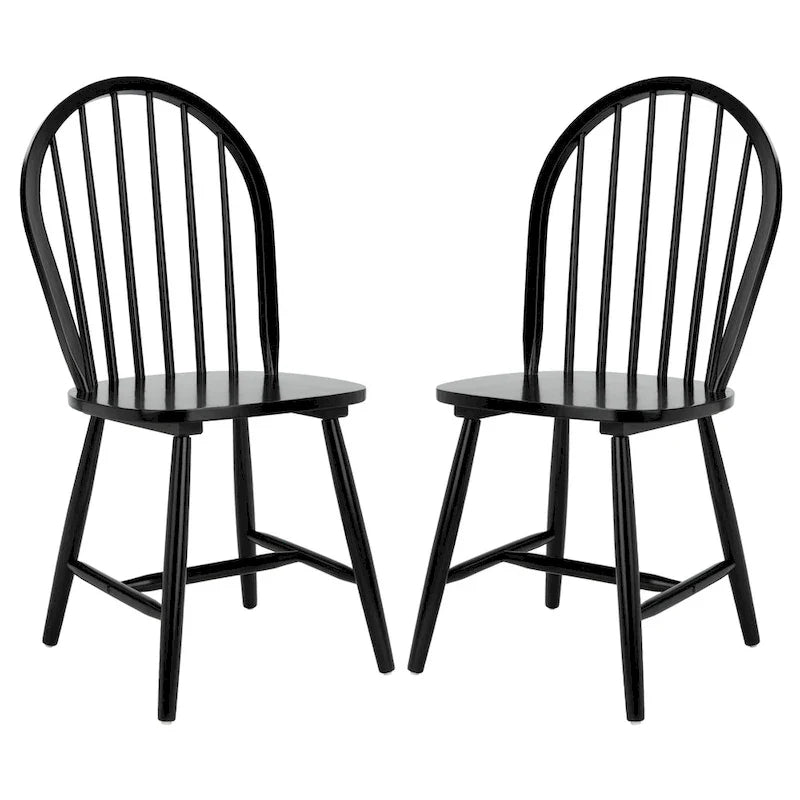 Set of 2 SAFAVIEH Delcie Oval Back Spindle Dining Chairs - Dimensions: 17.9" x 19.7" x 37" 7