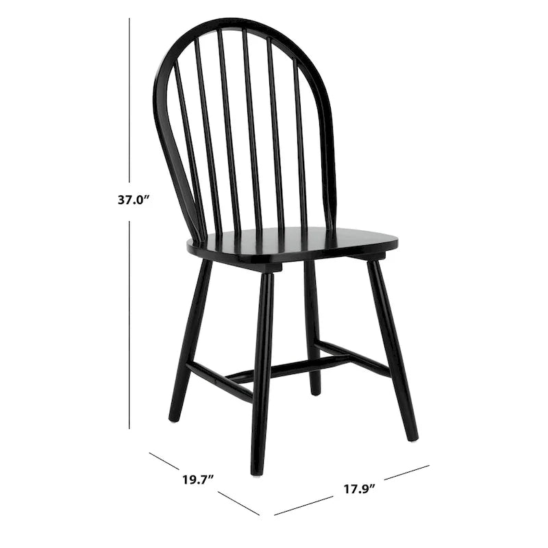 Set of 2 SAFAVIEH Delcie Oval Back Spindle Dining Chairs - Dimensions: 17.9" x 19.7" x 37" 17