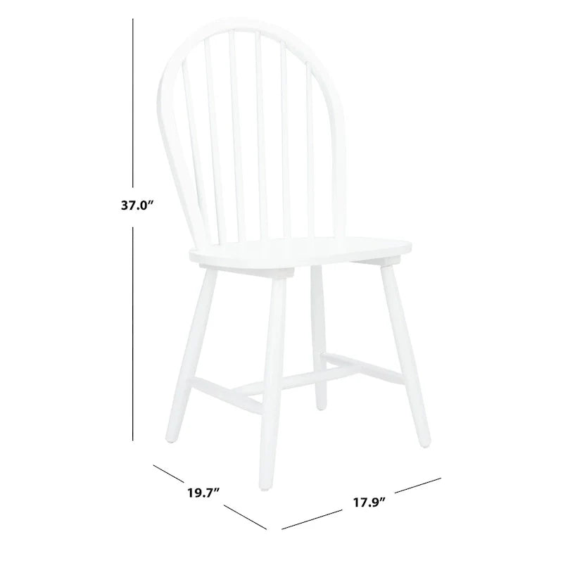 Set of 2 SAFAVIEH Delcie Oval Back Spindle Dining Chairs - Dimensions: 17.9" x 19.7" x 37" 28