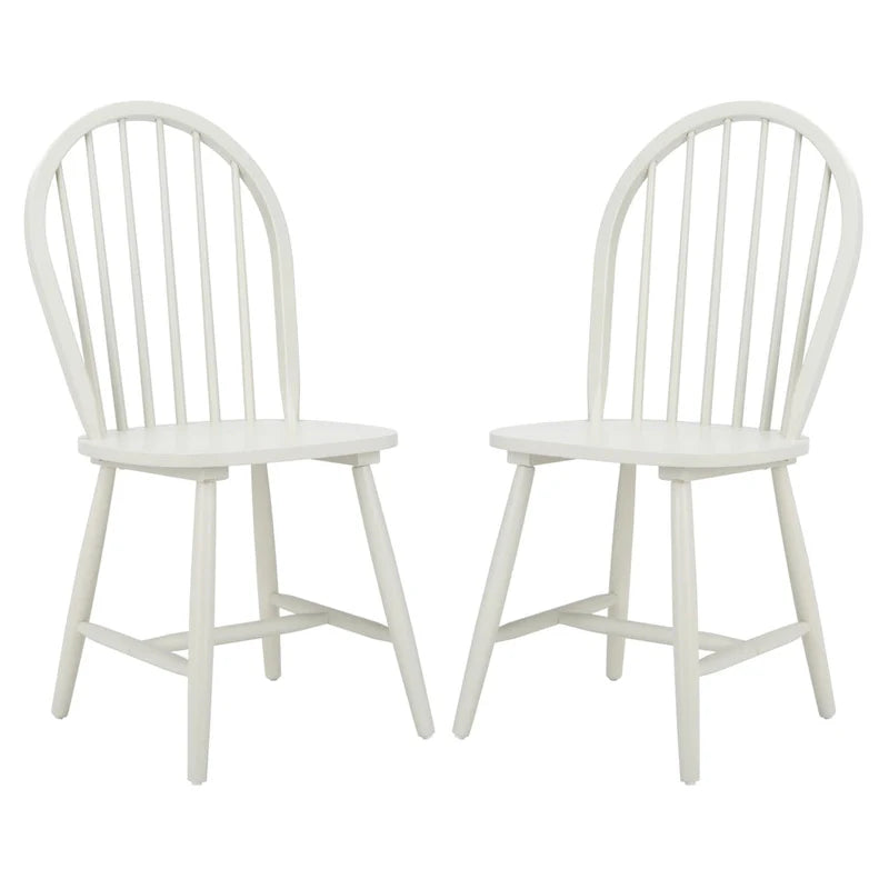 Set of 2 SAFAVIEH Delcie Oval Back Spindle Dining Chairs - Dimensions: 17.9" x 19.7" x 37" 29