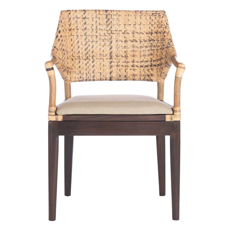 SAFAVIEH Saveta Honey Armchair - Dimensions: 23" W x 22.5" D x 34" H 5