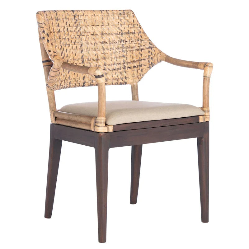 SAFAVIEH Saveta Honey Armchair - Dimensions: 23" W x 22.5" D x 34" H 7