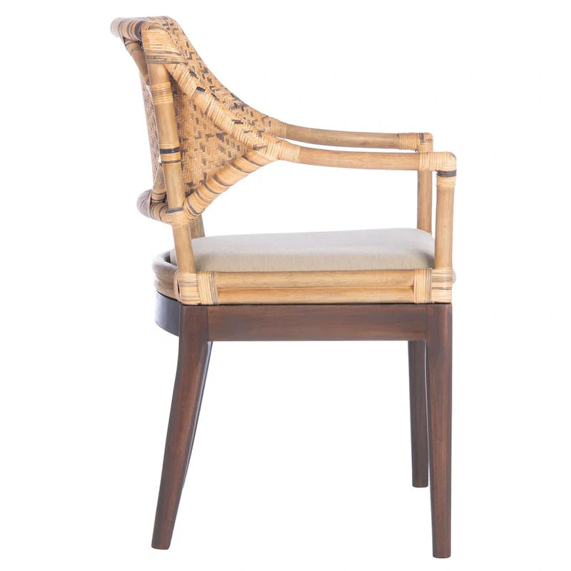 SAFAVIEH Saveta Honey Armchair - Dimensions: 23" W x 22.5" D x 34" H 8