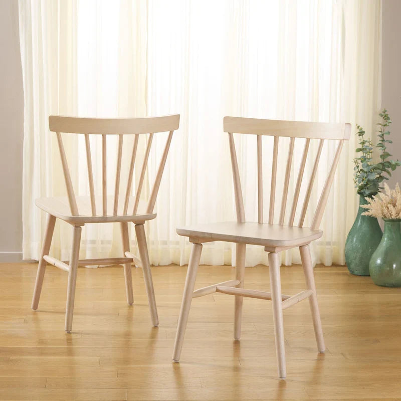 SAFAVIEH Signa Spindle Farmhouse Dining Chair Set (2 Chairs) - Dimensions: 20" W x 20" D x 33" H 11