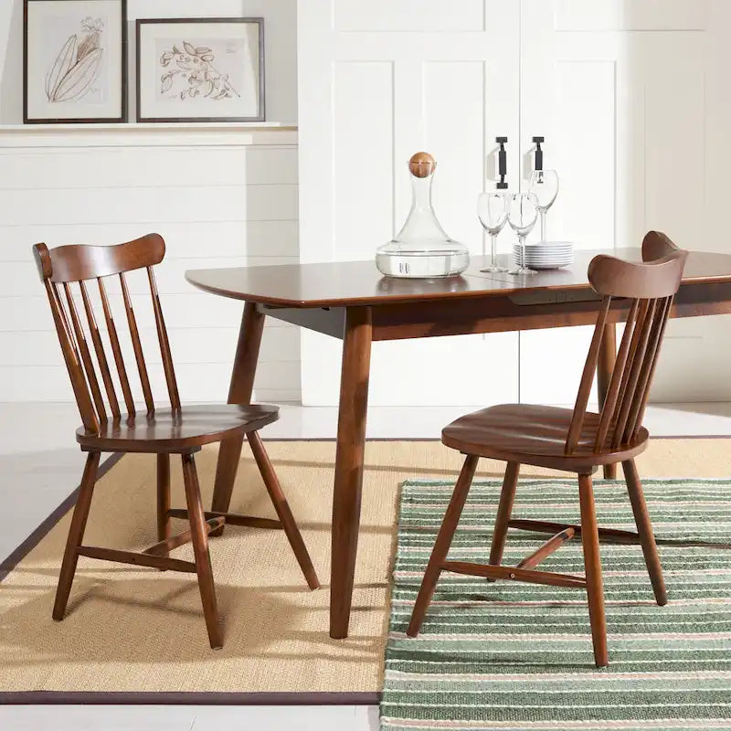Set of 2 SAFAVIEH Margretta Spindleback Windsor Dining Chairs - Dimensions: 17" W x 19" L x 34" H 4