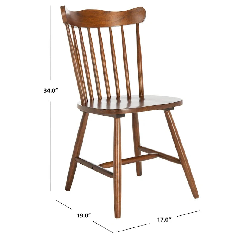 Set of 2 SAFAVIEH Margretta Spindleback Windsor Dining Chairs - Dimensions: 17" W x 19" L x 34" H 12