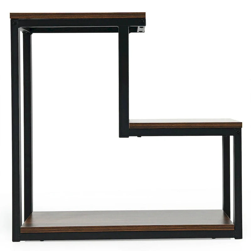 Costway 3-Tier Side Table with Storage Shelf - Versatile Nightstand 10