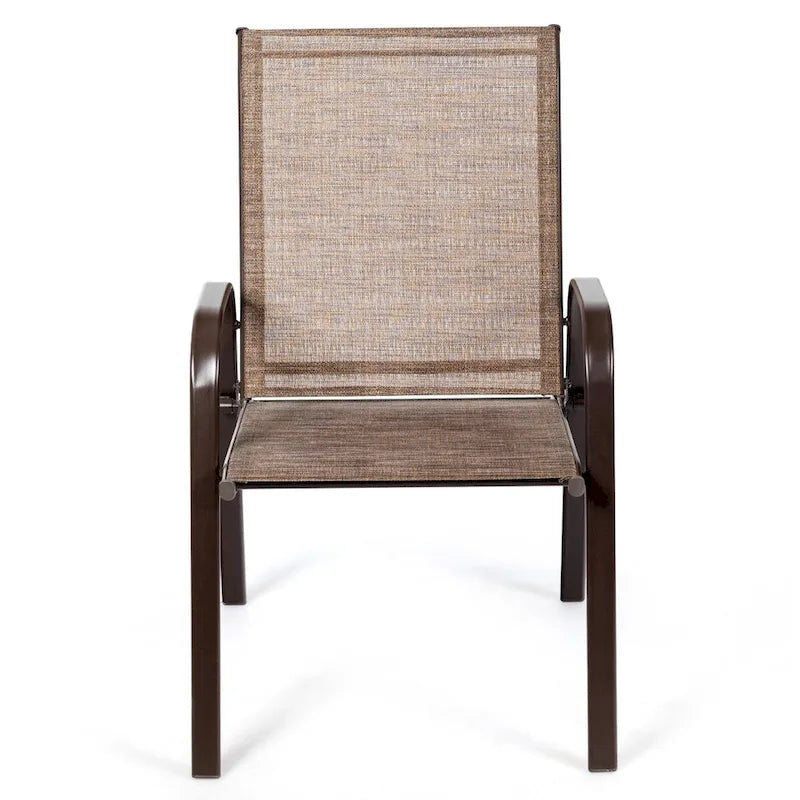 Costway Set of 4 Patio Chairs with Armrests for Garden and Deck - View Details 13
