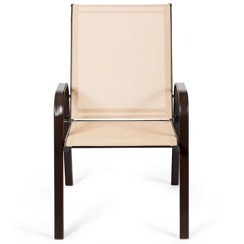 Costway Set of 4 Patio Chairs with Armrests for Garden and Deck - View Details 24