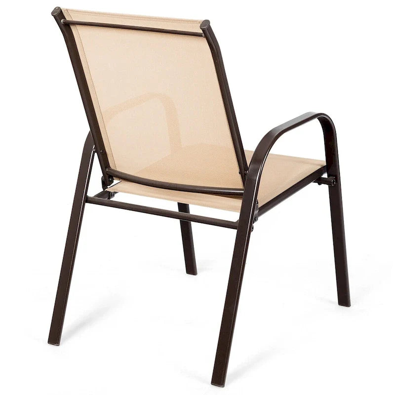 Costway Set of 4 Patio Chairs with Armrests for Garden and Deck - View Details 26