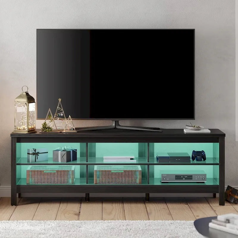Classic 70-Inch TV Stand for 75-Inch TVs - Elegant Entertainment Center Console 2