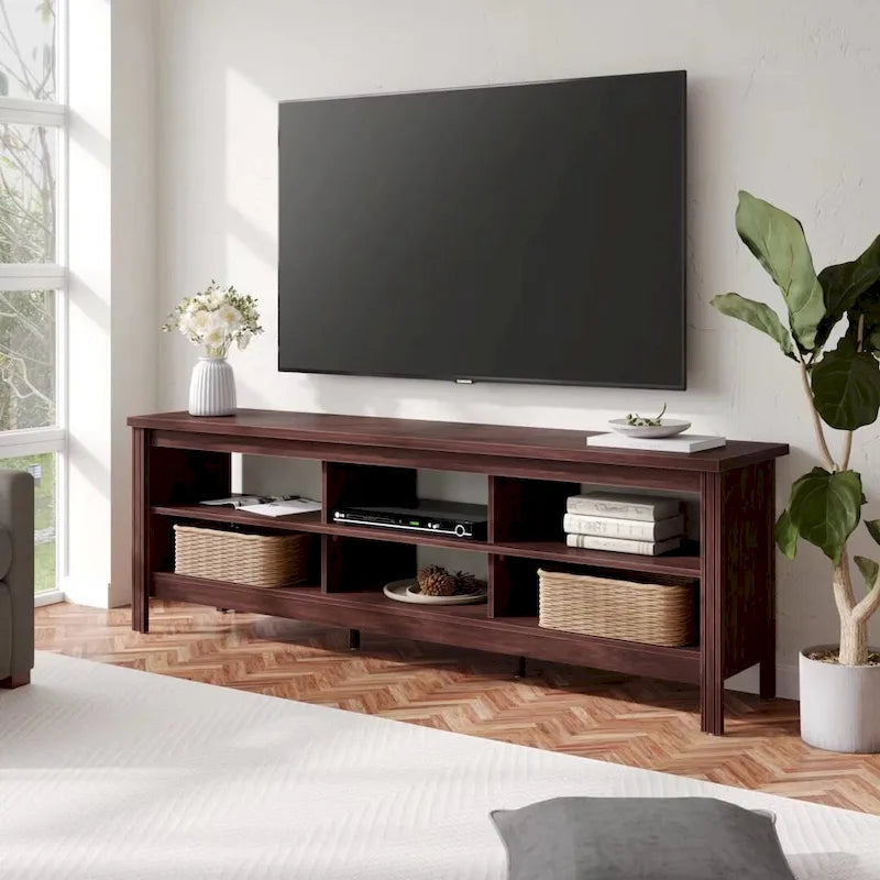 Classic 70-Inch TV Stand for 75-Inch TVs - Elegant Entertainment Center Console 3