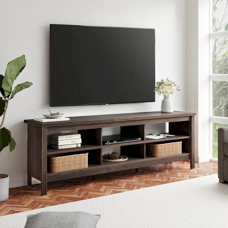 Classic 70-Inch TV Stand for 75-Inch TVs - Elegant Entertainment Center Console 5