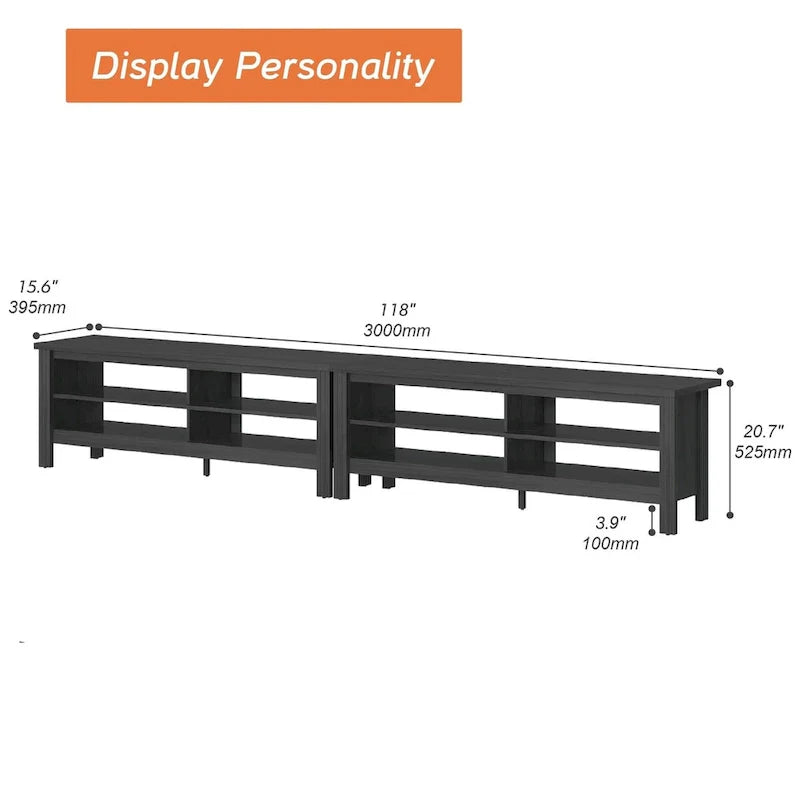 Classic 70-Inch TV Stand for 75-Inch TVs - Elegant Entertainment Center Console 10