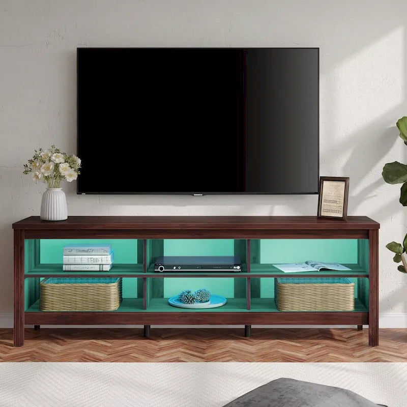 Classic 70-Inch TV Stand for 75-Inch TVs - Elegant Entertainment Center Console 12