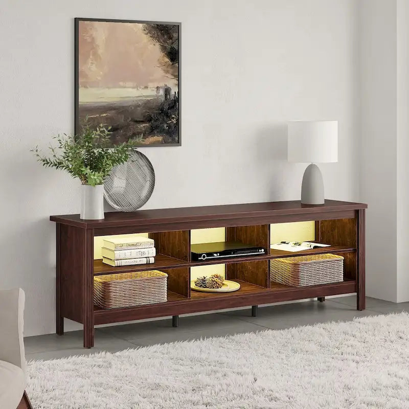 Classic 70-Inch TV Stand for 75-Inch TVs - Elegant Entertainment Center Console 14