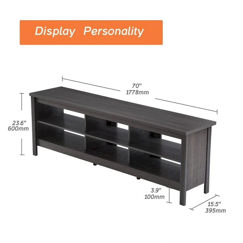 Classic 70-Inch TV Stand for 75-Inch TVs - Elegant Entertainment Center Console 17
