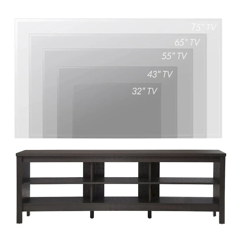 Classic 70-Inch TV Stand for 75-Inch TVs - Elegant Entertainment Center Console 18