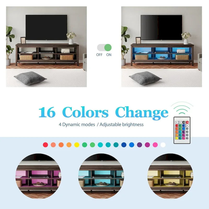 Classic 70-Inch TV Stand for 75-Inch TVs - Elegant Entertainment Center Console 20