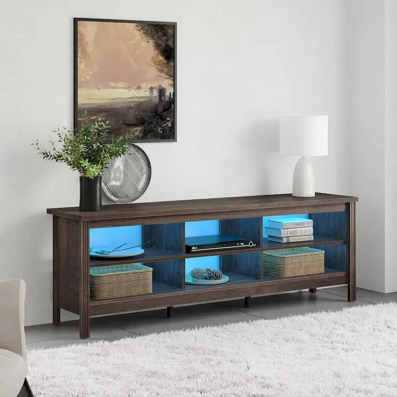 Classic 70-Inch TV Stand for 75-Inch TVs - Elegant Entertainment Center Console 21