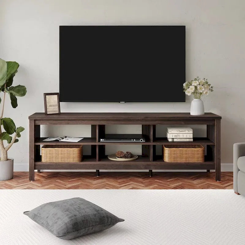 Classic 70-Inch TV Stand for 75-Inch TVs - Elegant Entertainment Center Console 22