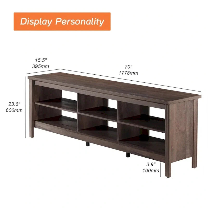 Classic 70-Inch TV Stand for 75-Inch TVs - Elegant Entertainment Center Console 24