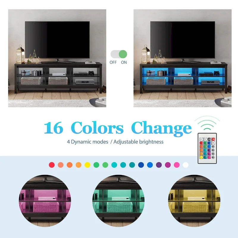 Classic 70-Inch TV Stand for 75-Inch TVs - Elegant Entertainment Center Console 29