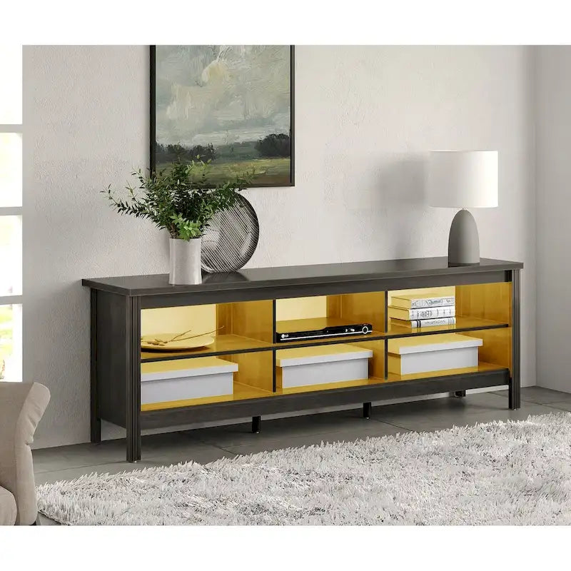 Classic 70-Inch TV Stand for 75-Inch TVs - Elegant Entertainment Center Console 30