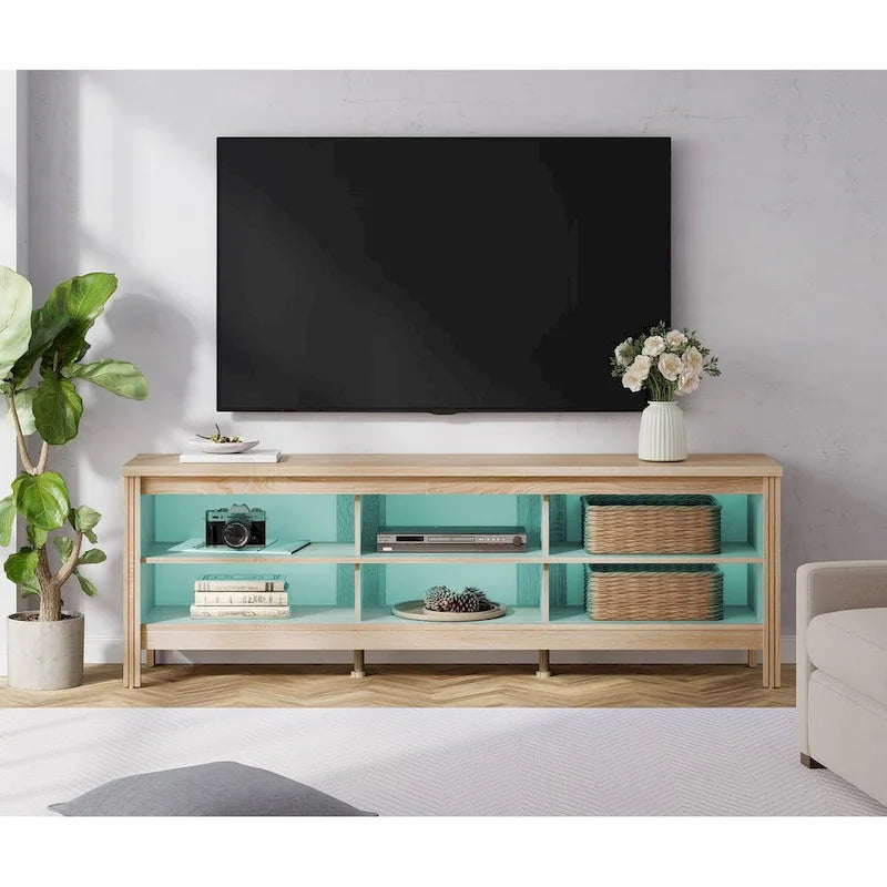 Classic 70-Inch TV Stand for 75-Inch TVs - Elegant Entertainment Center Console 32