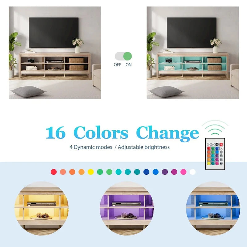 Classic 70-Inch TV Stand for 75-Inch TVs - Elegant Entertainment Center Console 33
