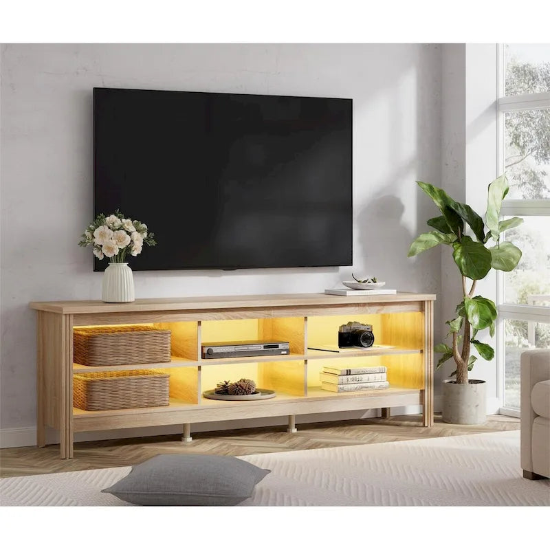 Classic 70-Inch TV Stand for 75-Inch TVs - Elegant Entertainment Center Console 34