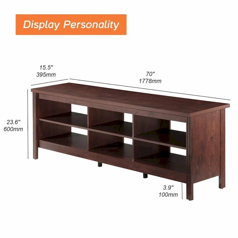Classic 70-Inch TV Stand for 75-Inch TVs - Elegant Entertainment Center Console 40