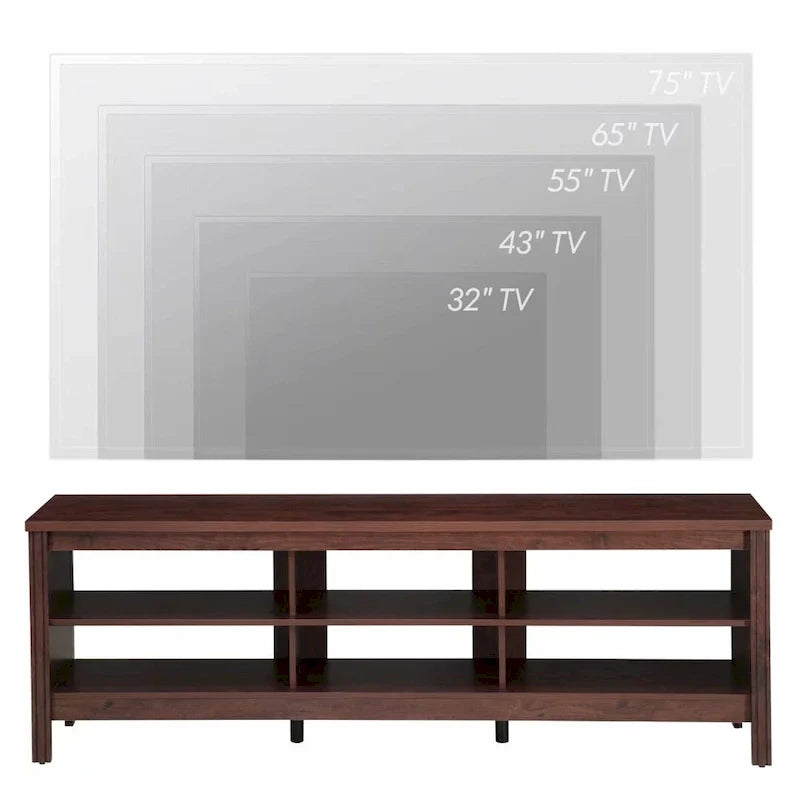 Classic 70-Inch TV Stand for 75-Inch TVs - Elegant Entertainment Center Console 41