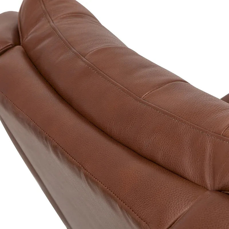 Jordano Mid-Century Leather Recliner with Metal Base by HULALA HOME 15