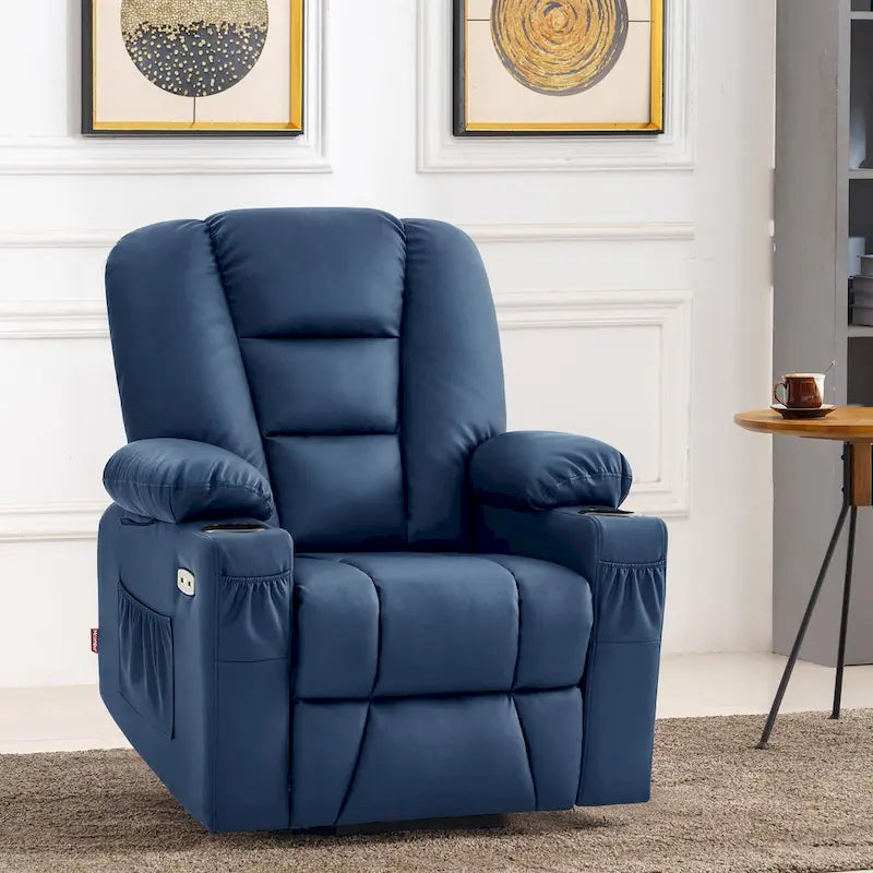 MCombo Compact Power Lift Recliner Chair with Massage and Heat for Seniors, Faux Leather Model 7569 2