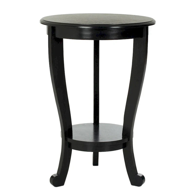 SAFAVIEH Carlotta Grey Pedestal Side Table - Dimensions: 18.1" W x 18.1" D x 26" H 5
