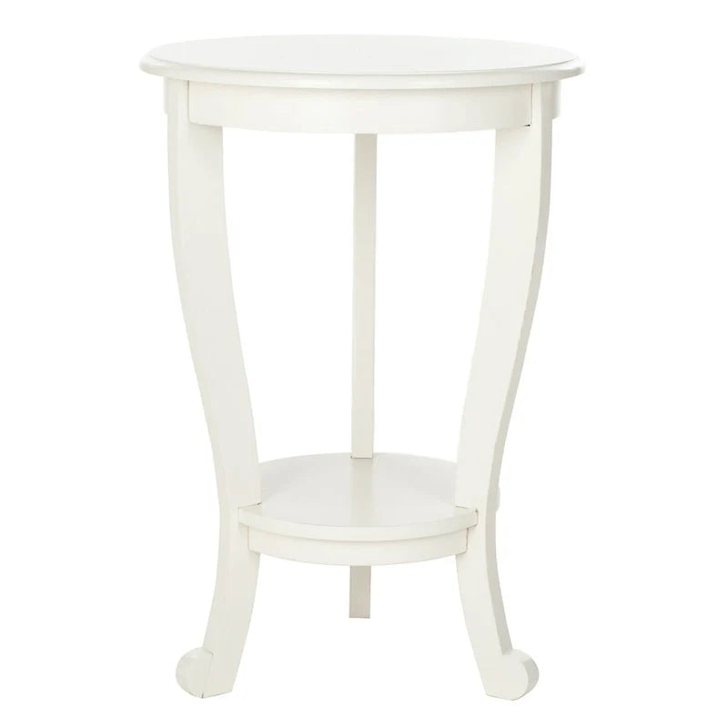 SAFAVIEH Carlotta Grey Pedestal Side Table - Dimensions: 18.1" W x 18.1" D x 26" H 14