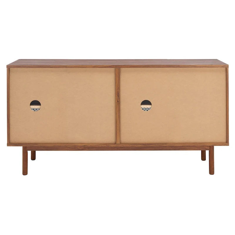 SAFAVIEH Micaela 63-Inch 4-Door Media TV Stand - Dimensions: 63.1" W x 16.3" D x 31.7" H 15