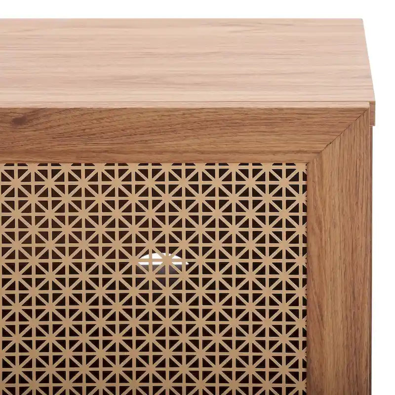 SAFAVIEH Micaela 63-Inch 4-Door Media TV Stand - Dimensions: 63.1" W x 16.3" D x 31.7" H 22