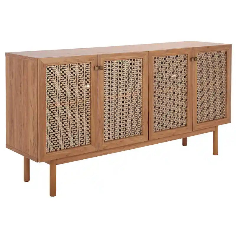 SAFAVIEH Micaela 63-Inch 4-Door Media TV Stand - Dimensions: 63.1" W x 16.3" D x 31.7" H 26