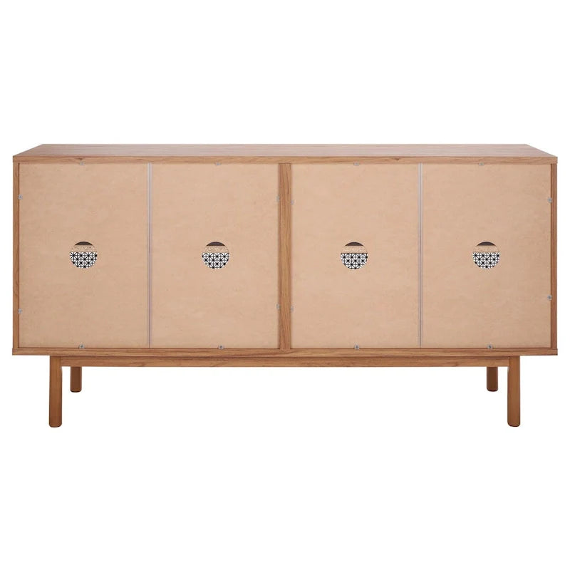 SAFAVIEH Micaela 63-Inch 4-Door Media TV Stand - Dimensions: 63.1" W x 16.3" D x 31.7" H 28