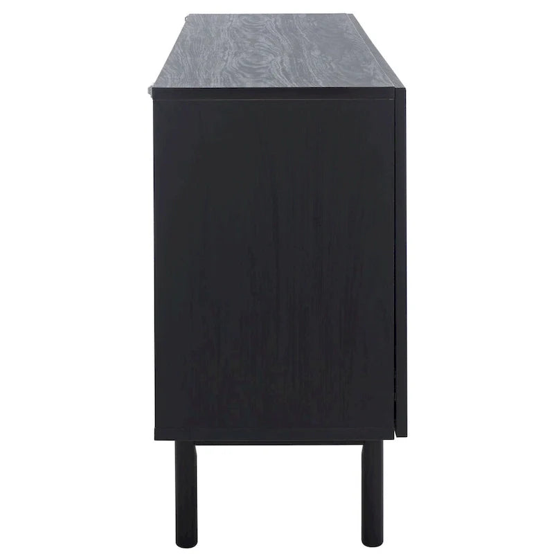 SAFAVIEH Micaela 63-Inch 4-Door Media TV Stand - Dimensions: 63.1" W x 16.3" D x 31.7" H 40