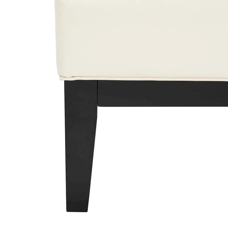 SAFAVIEH Tonja Brown Bicast Leather Rectangular Ottoman 17