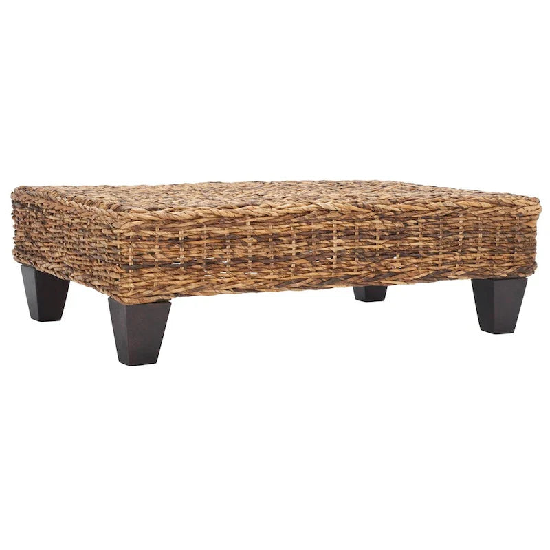 SAFAVIEH Caron Natural Wicker Bench - Washed Finish - Dimensions: 41"W x 28"D x 12"H 10