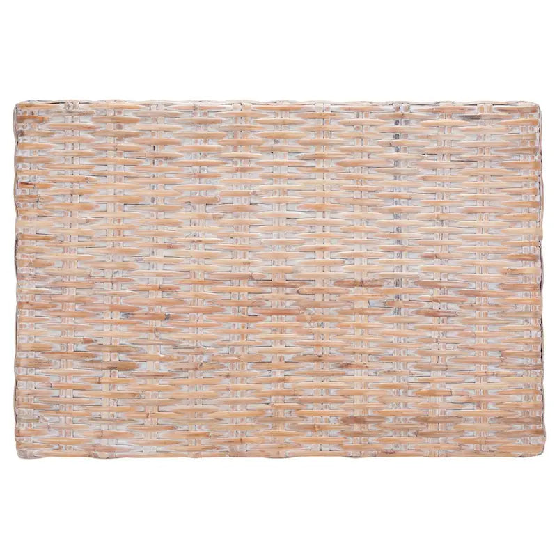 SAFAVIEH Caron Natural Wicker Bench - Washed Finish - Dimensions: 41"W x 28"D x 12"H 17