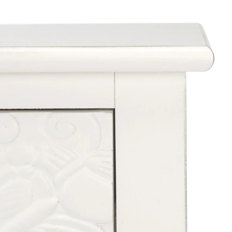 Carved Console Table with Drawers and Shelf 13