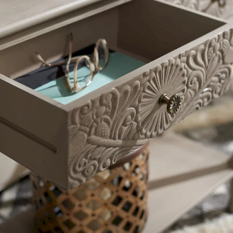 SAFAVIEH Leonia Console Table with 2 Drawers - Dimensions: 35.5" W x 13" L x 29.5" H 17