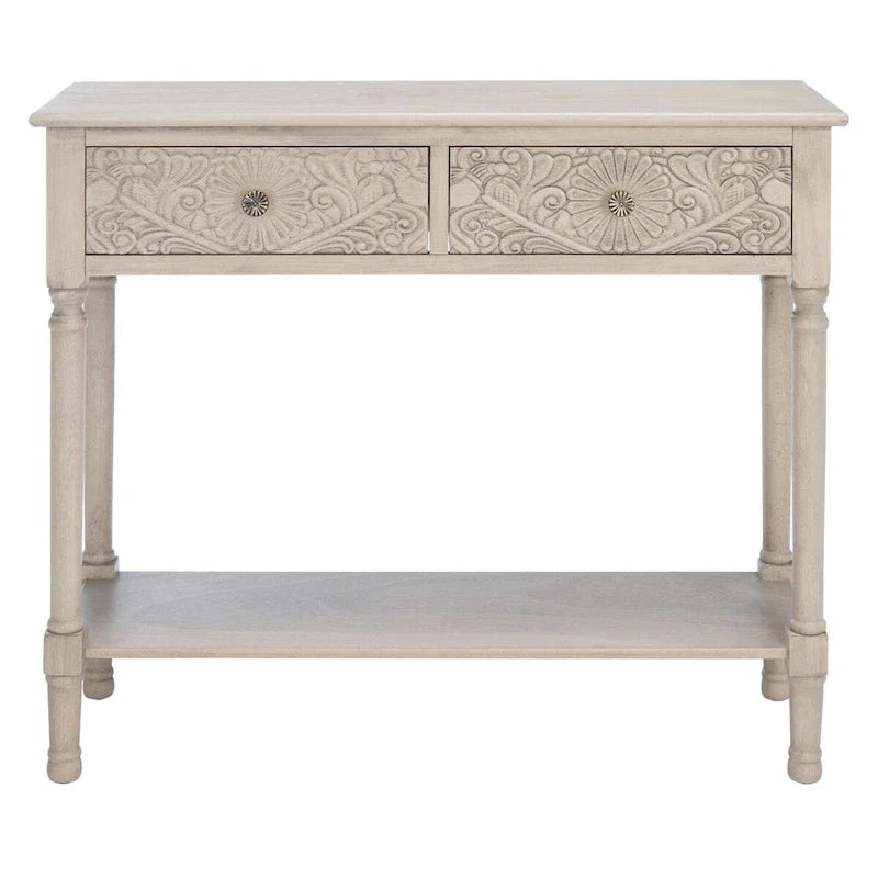 SAFAVIEH Leonia Console Table with 2 Drawers - Dimensions: 35.5" W x 13" L x 29.5" H 18