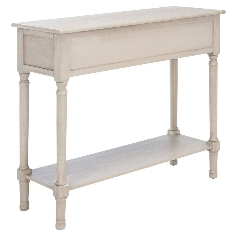 SAFAVIEH Leonia Console Table with 2 Drawers - Dimensions: 35.5" W x 13" L x 29.5" H 24