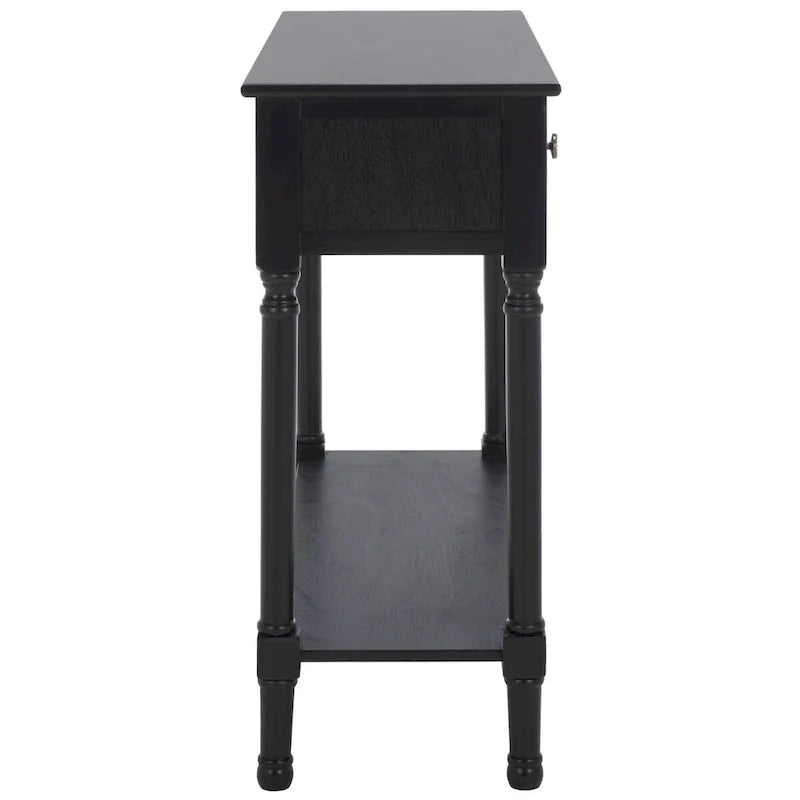 Carved Console Table with Drawers and Shelf 33